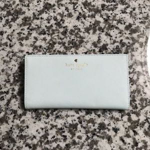 kate spade light blue stacy wallet NWT